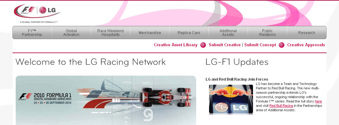 LG Landing Wireframe